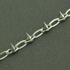 Chaînes de montre de poche à rivet lourd PINKPIN Chaîne de portefeuille Chaîne de motard Porte-clés Pantalon Longue chaîne Punk Pantalon Hip Hop pour hommes femmes