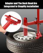 Upgrade Manual Tire Changer Duck Head Kit with Silver Cone, with Tire Changer Duck Head Fit for Most Car Tires (with Silver Cone)