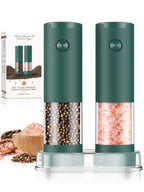Electric Salt and Pepper Grinder Set Automatic Battery Pepper Mill Shakers Adjustable Coarseness Upgraded Larger Capacity with Led Home and Kitchen Appliances Birthday Gifts for Women Mom