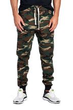 PROGO USA Men's Joggers Sweatpants Basic Fleece Marled Jogger Pant Elastic Waist (Medium, Forest Camouflage) - Grand Goldman