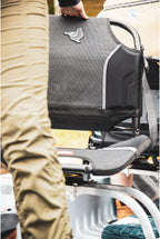 Pelican Ergo360 Swivel Boat Seat - Premium Fishing Seat - Adjustable Backrest - Bass Raider Compatible - Black
