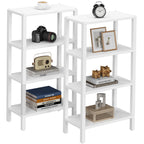 TUTOTAK Small Side Table, Narrow End Table, Skinny Sofa Table, Slim Nightstand, Couch Table, Living Room, Bed Room, Black TB01BK062