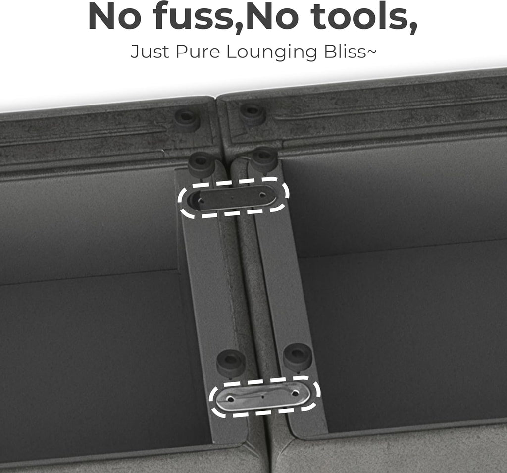 CHITA Oversized Modular Sectional Sofa, FSC Certified L Shaped Sectional Couches for Living Room, 112 inch Width,4 Seat Modular Sofa with Storage Ottoman, Linen