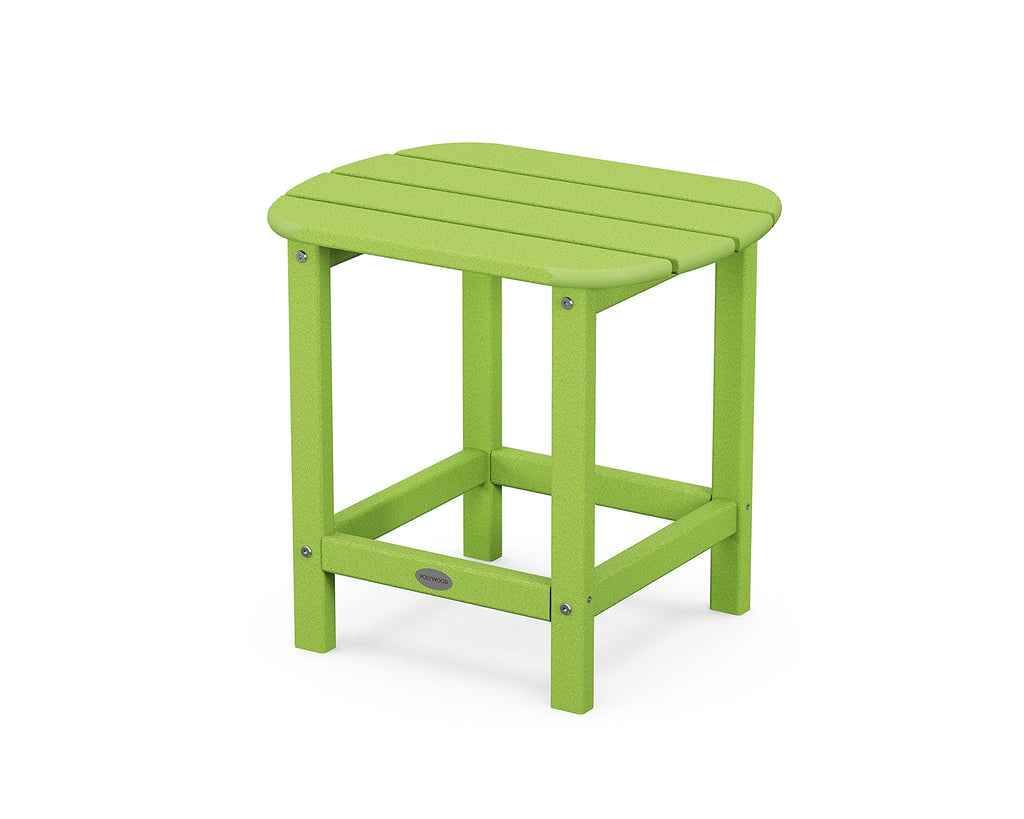 POLYWOOD SBT18GR South Beach 18" Outdoor Side Table, Green