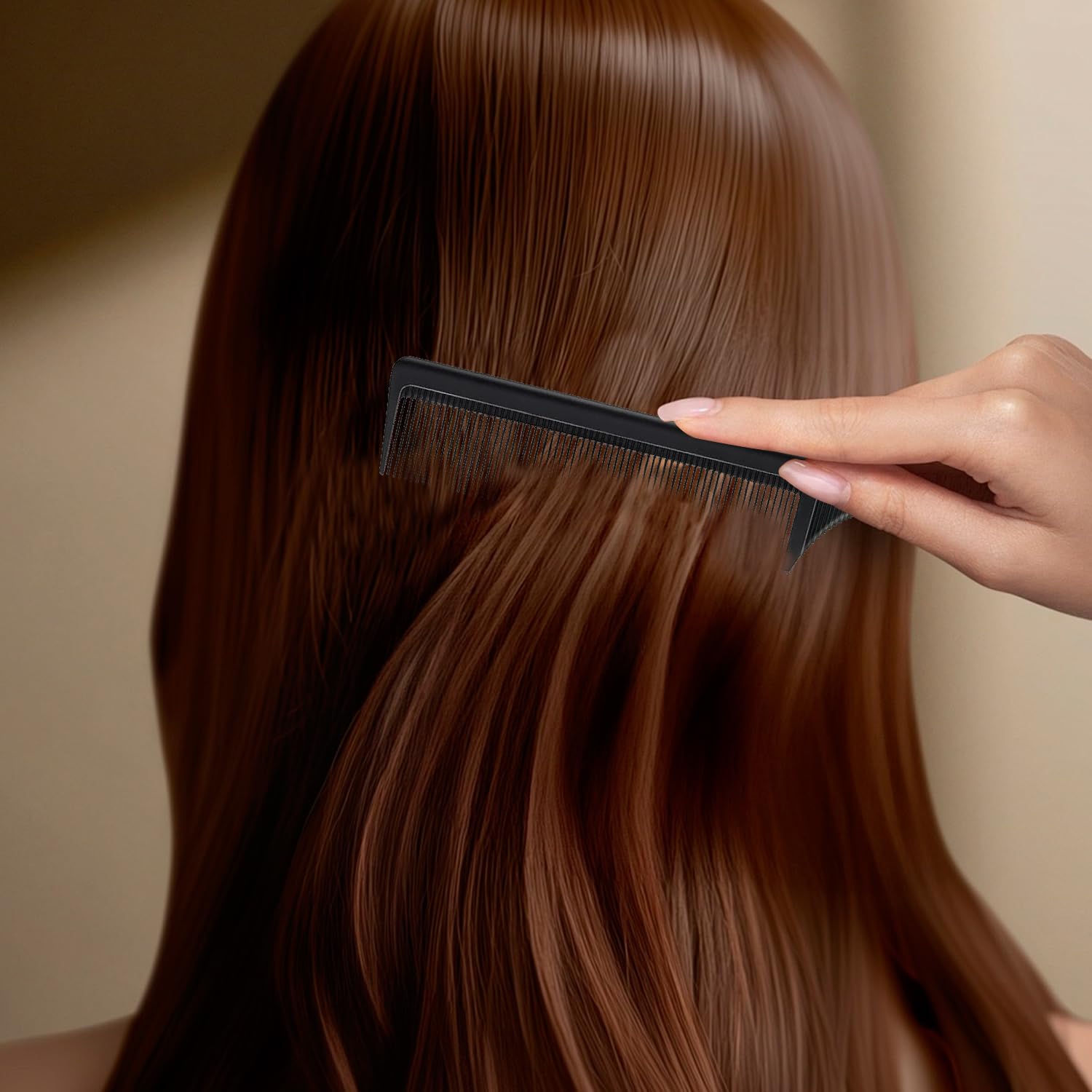 Slick Back Hair Brush, Edge Brush, Rat Tail Comb, for Edge&Back Brushing, Combing, Slicking Hair (Yellow)