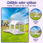 Iuoni 10FT Klarer PVC aufblasbarer Bubble House Kuppelzelt mit Tunnel - Bubble House Kuppel aufblasbar, ideal für lustige Veranstaltungen und Partys, langlebiges aufblasbares Bubble House, einfache Einrichtung