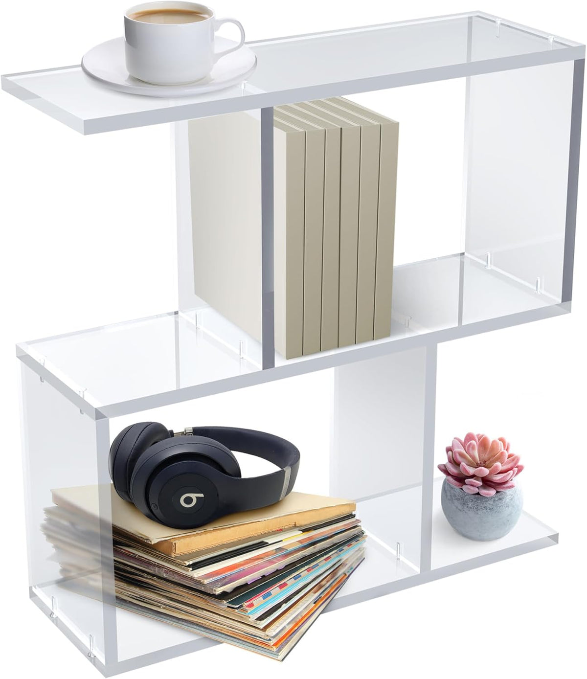 Arteriors Acrylic Coffee Table for Living Room - Clear Furniture End Table