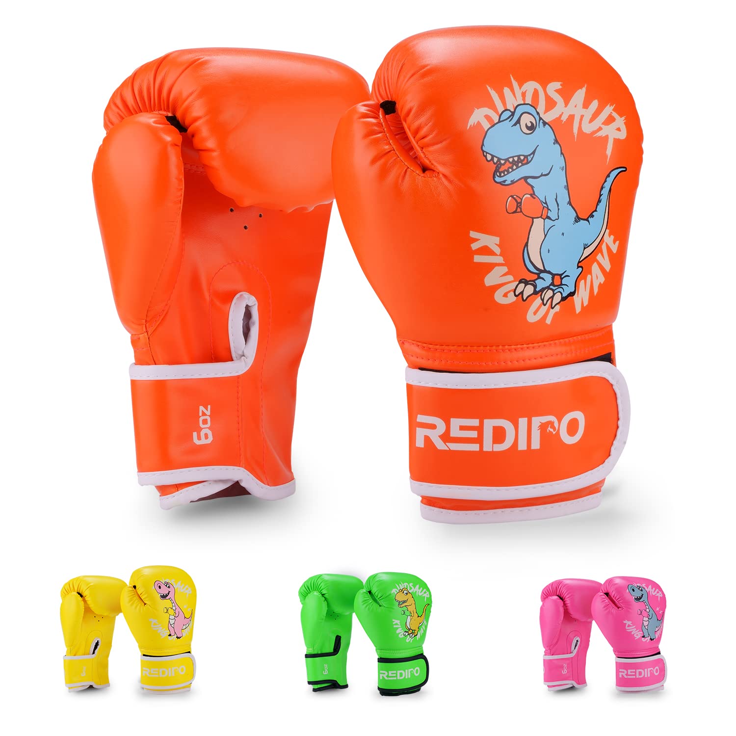 Kids Boxing Gloves for Boys and Girls, Youth Boxing Training Gloves for Kids 3-15, 4&6OZ Punching Bag Kickboxing Thai Mitts MMA Training Sparring Gloves