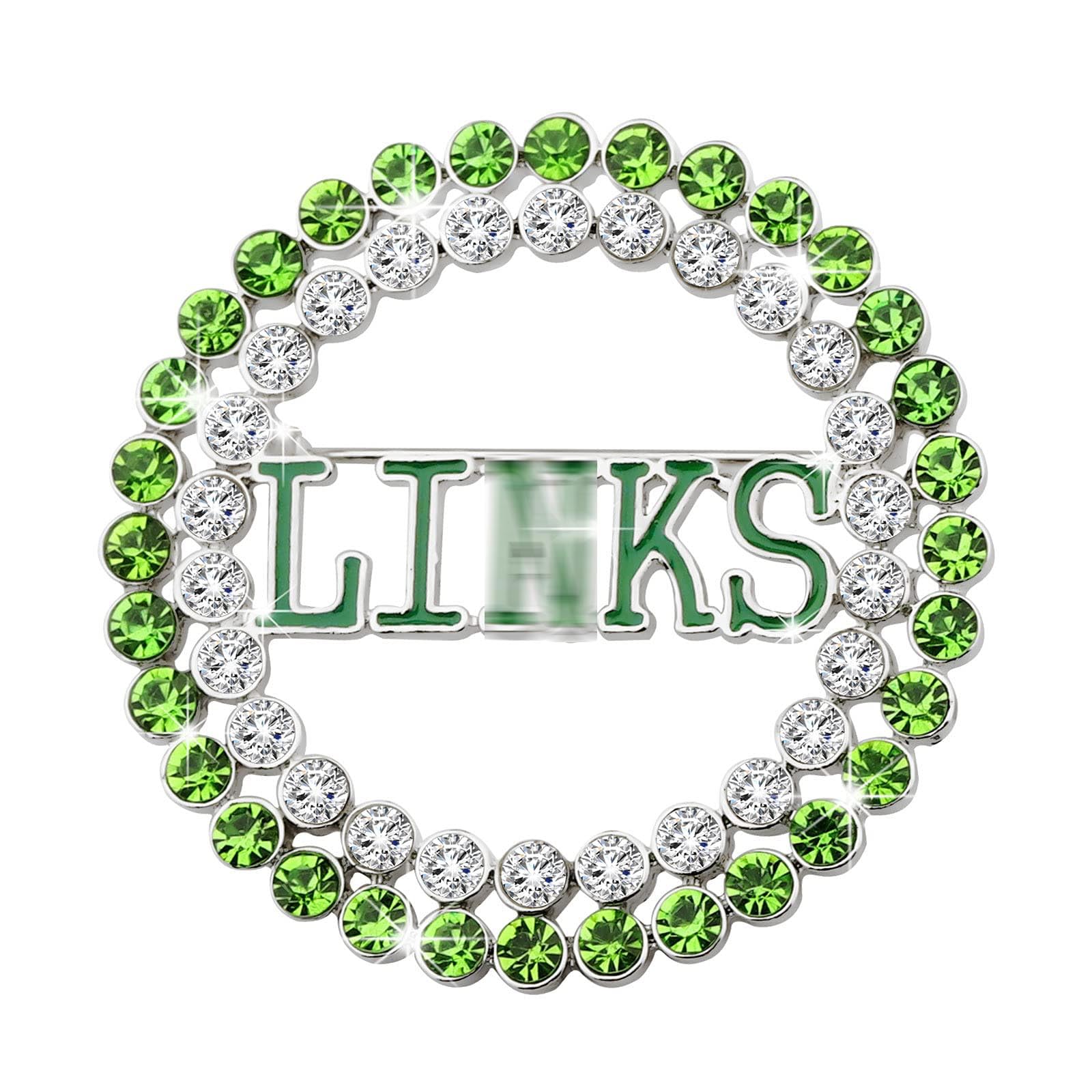 UJIMS Sorority Gift Green Sorority Sister Brooch Pin Graduation Jewelry for Women Greek Sorority Gift