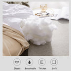 بالشتک گوه‌ای تِسیکا طوسی تیره برای تکیه‌گاه تخت، بالشتک بزرگ تکیه‌گاه، بالشتک گوه‌ای بزرگ، تکیه‌گاه نرم و حمایتی تخت، بالشتک‌های مطالعه برای نشستن در تخت با روکش قابل جدا شدن