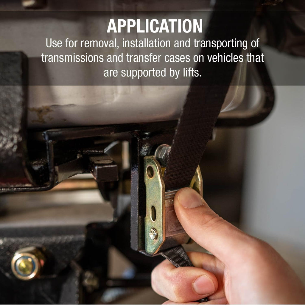 Sunex Tools 7796 1,000 lb Telescopic Transmission Jack, Air/Hydraulic, Foot & Hand Pump, Adjustable Saddle Arms, 73.5 in Max Height