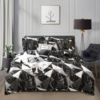 Juego de edredón blanco CLOTHKNOW para cama queen 3 piezas, juegos de edredón blanco, juegos de edredón para cama blanca, juegos de ropa de cama sólida blanca para cama queen, juegos de edredón tamaño queen blanco