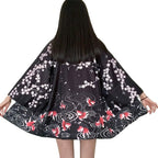 ZooBoo Women Japanese Kimono Cardigan - Harajuku Bathrobe Cardigan Sunscreen Clothes Pajamas Knitting Coat