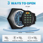 karbeen 6.5 Cu ft 大型耐火防水金庫、ミュート機能とLEDライト付きマネーセーフ、デジタルキーパッドホームセーフ、預入スロット＆二重警報システム付き、貴重品用セキュリティボックス