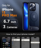 Temdan Magnetic Compatible with iPhone 13 Pro Max Case, [Built-in Invisible Kickstand][Compatible with MagSafe] [Military Grade Shockproof] Slim Translucent Matte Phone Case for iPhone 13 Pro Max 6.7"