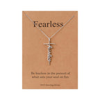 Lcherry Faith Cross Pendant Necklace for Women Religious Christian Jewelry Mother's Day Gifts for Women