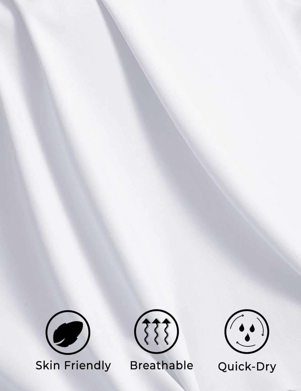 BOOPH Girls Flowy Shorts Athletic Butterfly Shorts Girls with Inner Pockets for Running Tennis White 9-10Y