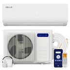 DELLA Vario Series 12000 BTU Mini Split Air Conditioner Work with Alexa with 1 Ton Pre-Charged Heat Pump Ductless Inverter System, 19 SEER2, Cools Up to 550 Sq. Ft,16.4ft Installation Kit Included