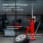 EASYBERG Multifunctional Manual Tire Changer, Portable Hand Bead Breaker suitable for Motorcycles, Go-karts, Trailers, Bikes, ATVs, Trucks, with rim sizes from 4" to 16.5"