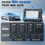 Bidirectional OBD2 Scanner VDIAGTOOL VD80 BT, 2025 Topology Mapping Scan Tool with 42+ Resets, Wireless Full System Car Scanner Diagnostic Tool, ECU Coding, FCA AutoAuth, CAN FD/DoIP, 3 Years Update