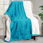 Utopia Bedding Sherpa Blanket Queen Size (Plum, 90x90 Inches) - Soft Lightweight Plush Fleece Reversible Blanket for Bed, Sofa, Couch, Camping and Travel