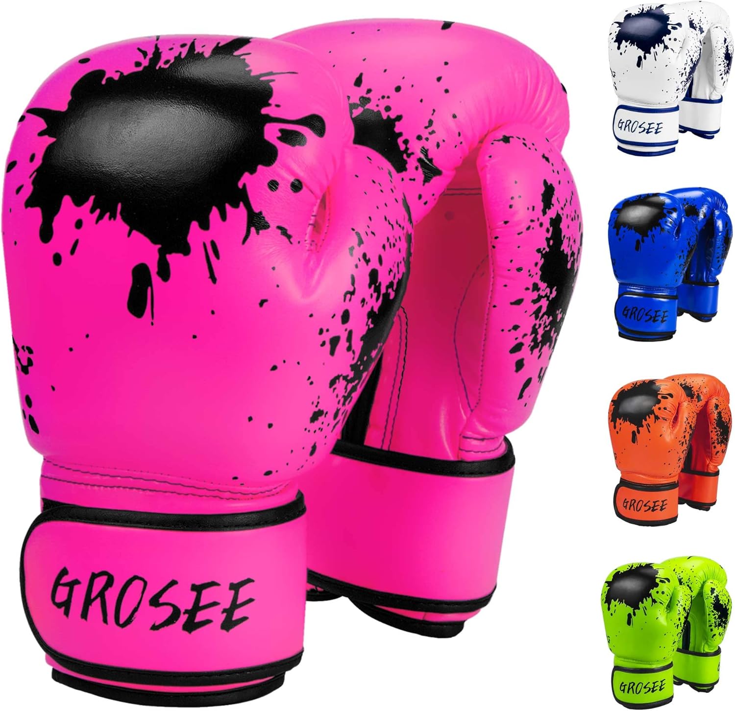 Kids Boxing Glove 6oz 8oz, Youth, Boys and Girls Training Sparring Gloves for Punching Bag, Kickboxing, Muay Thai, MMA, Gift for Age 6-15 Years