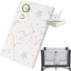 YENING Pack and Play Mattress Topper Baby Pack N Play Mattresses for Playpen and Playard with Washable Cover 38"x26"x1", 1 Pack Firm Foam