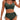 Blooming Jelly Womens High Waisted Bikini Sets Tummy Control Swimsuits Tie Back 2 Piece Bathing Suit (Medium, Green)