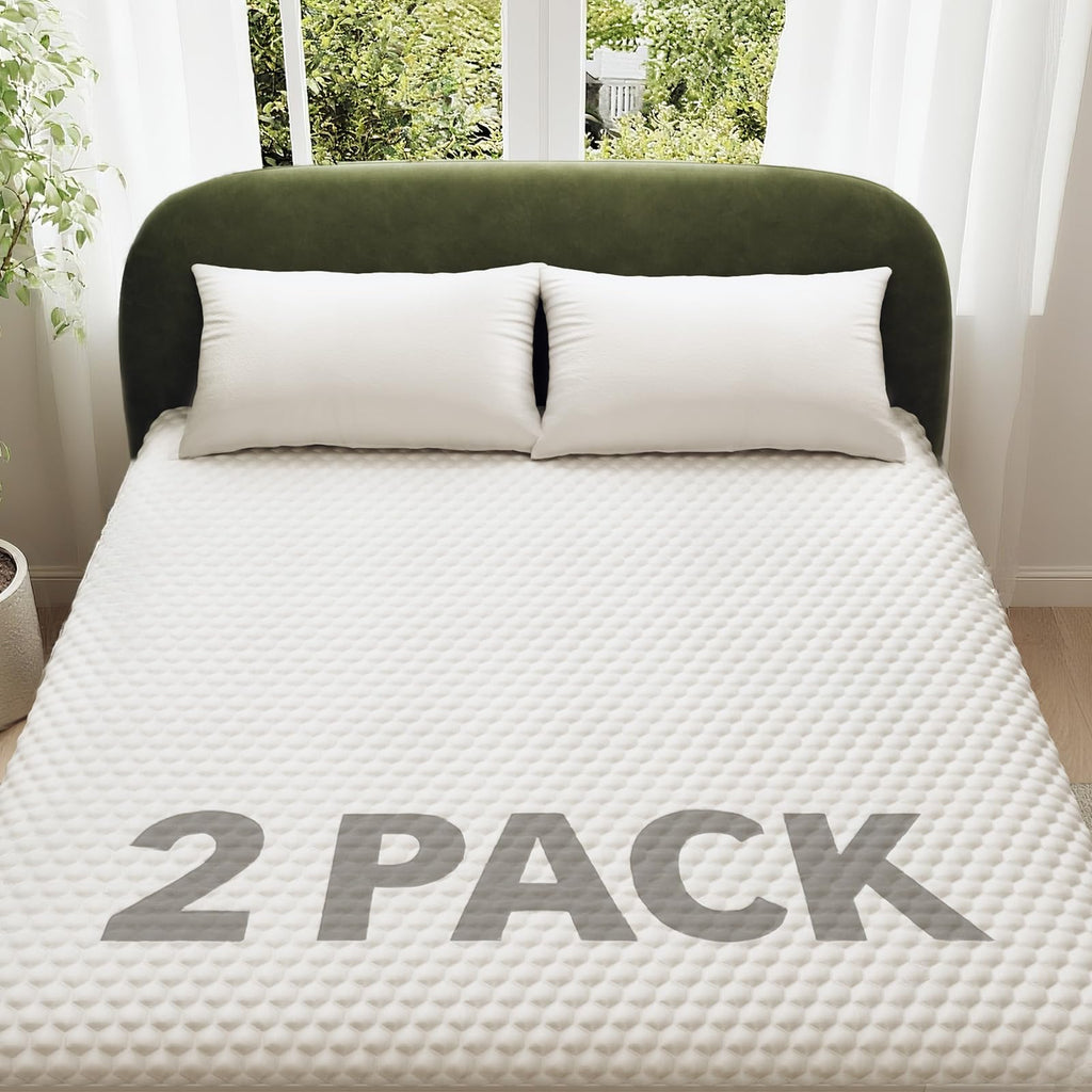 OhGeni 100% Waterproof Queen Size Mattress Protector,Soft Mattress Pad, Cooling Breathable Fitted Sheets,Washable Bed Cover,Non-Slip Deep Pocket,Noiseless for Bedroom