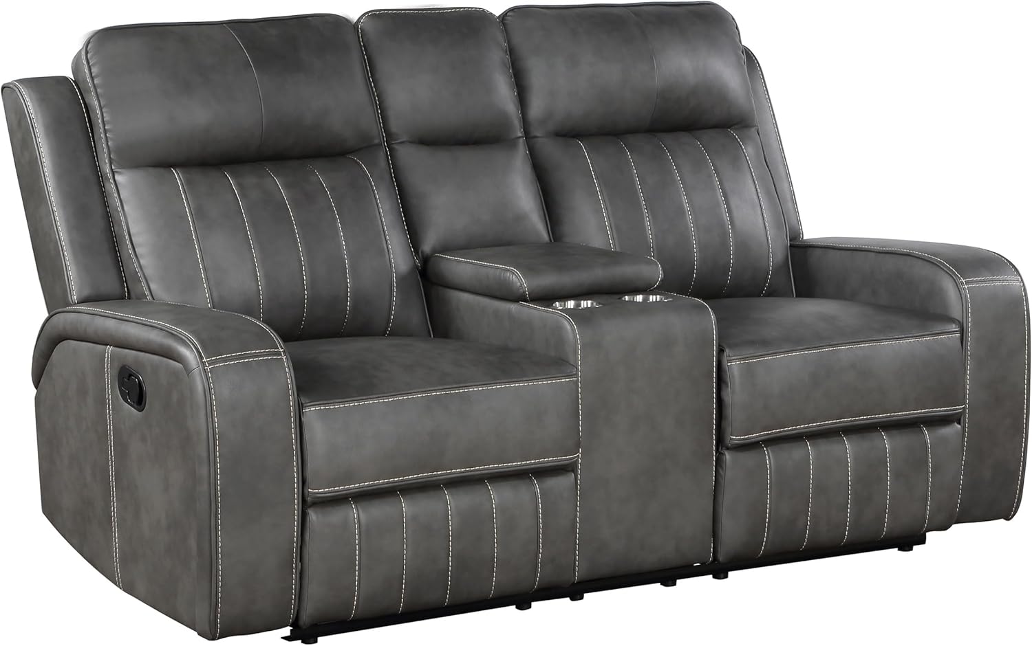 Coaster Home Furnishings Raelynn 2-Piece Upholstered Motion Reclining Sofa Set Grey