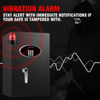 ToruKeep 9.0 Cuft Heavy Duty Home Safe Box Fireproof Waterproof, Extra Large Fire Proof Safe for Home Documents Business Office Use, Anti-Theft Digital Safety Box with Light, Removable Shelf, Handle