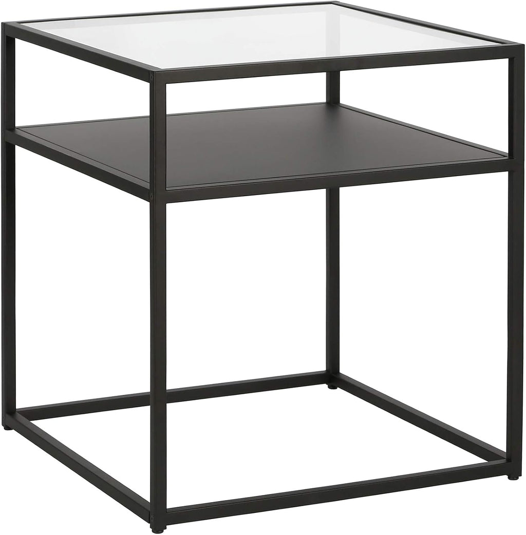Ada 20'' Wide Square Side Table in Blackened Bronze
