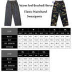 Facitisu Men's Jogger Sweatpants Elastic Lounge Workout Bottom Pants with Pockets Camo Green 3X-Large - Grand Goldman