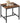 Square Kitchen Dining Table, 29.5'' Dining Table, Small Dining Tables, Writing Desk, Coffee Tables, for Restaurant, Living Room, Apartment, Rustic Brown and Black TCZ02BF