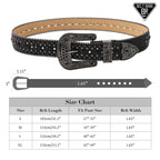 BELTROAD Rhinestone Goth Bling Belts for Women and Men Western Cowboy Cowgirl Belt for Jeans