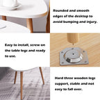 Small Coffee Nesting Table Luxury Blue Marble Gold Abstract Texture Indigo Ocean Blue marbling Modern Minimalist Side Table Triangle End Tea Table Center Table Set of 2Living Room Bedroom