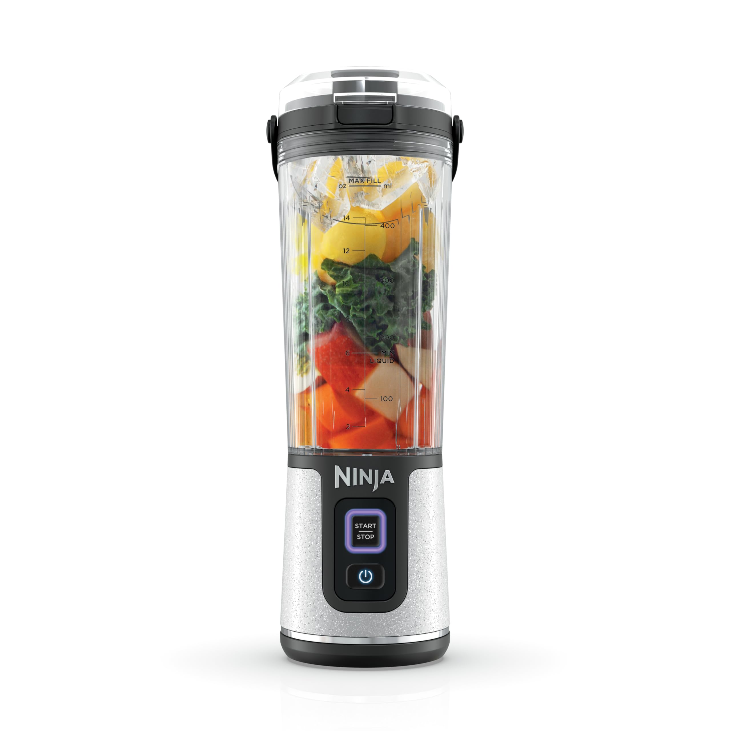 Ninja Blast Portable Blender, Cordless, 18oz. Vessel, Personal Blender For-Shakes and Smoothies, BPA Free, Leakproof-Lid and Sip Spout, USB-C Rechargeable, Dishwasher Safe Parts, Tinted Aqua, BC151AQ
