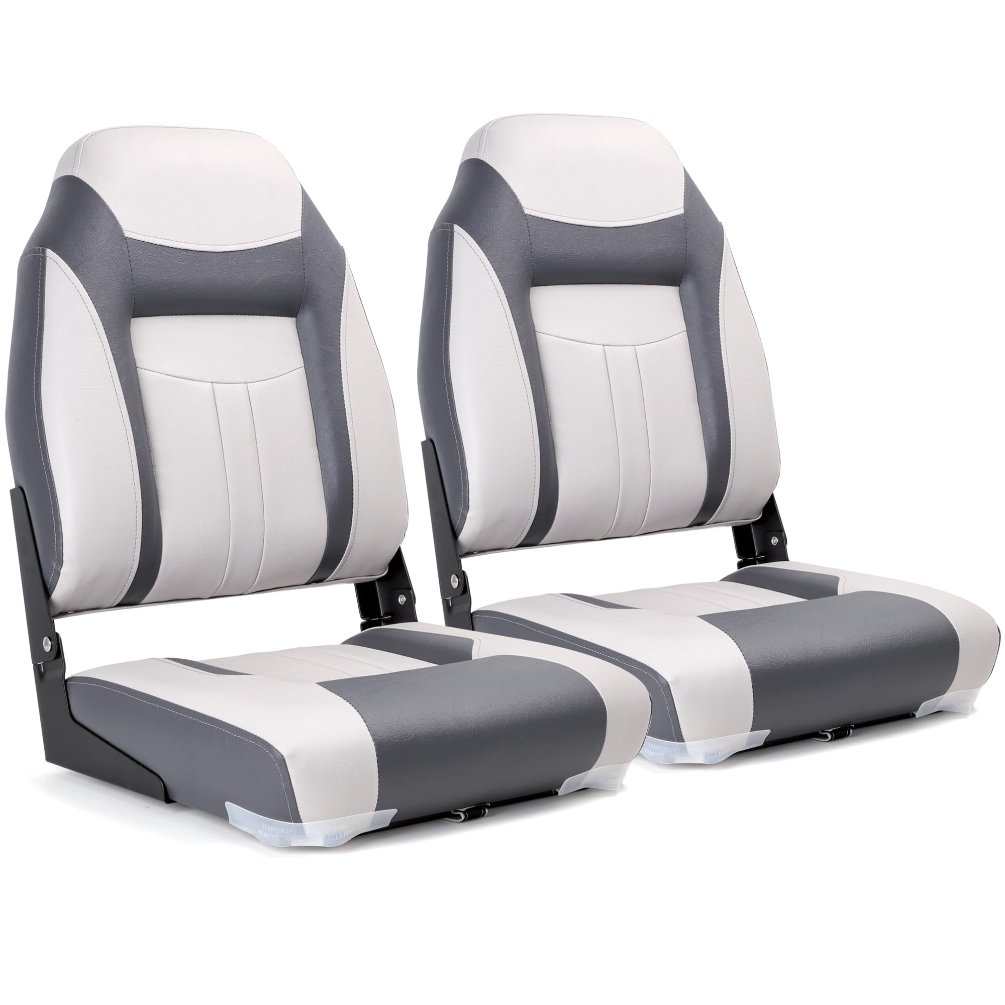 NORTHCAPTAIN S1 Deluxe A Pair of Marine High Back Folding Fishing Boat Seat,Stainless Steel Screws Included