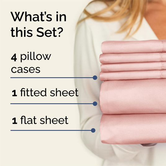 King 6 Piece Sheet Set - Breathable & Cooling Bed Sheets - Hotel Luxury Bed Sheets for Women, Men, Kids & Teens - Comfy Bedding with Deep Pockets & Easy Fit - Soft and Wrinkle Free - King White Sheets