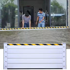 Metal Reusable Removable Flood Gate, Flood Preventing Barrier for Subways Garage, Thick Aluminum Flooding Water Barrier with Reflective Stickers, Length Customized(H-5.2ft(1.6m),L-8ft(2.44m))