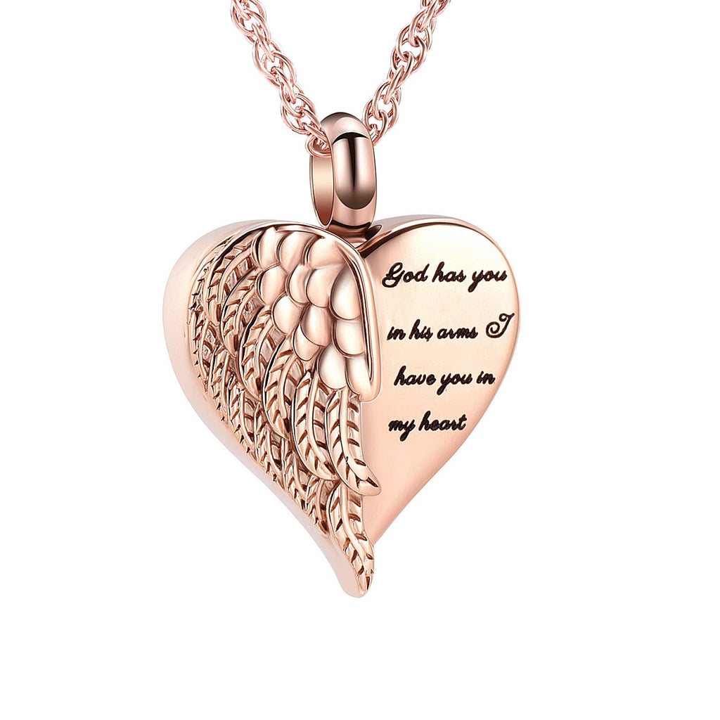 shajwo Cremation Heart Urn Necklace Ashes Jewelry for Women Men Keepsake Pendant Memorial Locket Ash Holder
