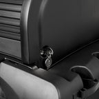 Rubbermaid Commercial High Security Housekeeping Janitorial Cart with Wheels, Yellow Vinyl Bag, Locking Hood and Cabinets for Commercial Facility/Hotel/Stadium/School/Office