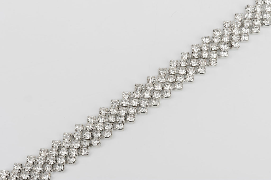 INOGIH Silver Rhinestone-Waist-Chain-Belt Formal Dress Belt Diamond Bling Wedding Bridal Belt for Women