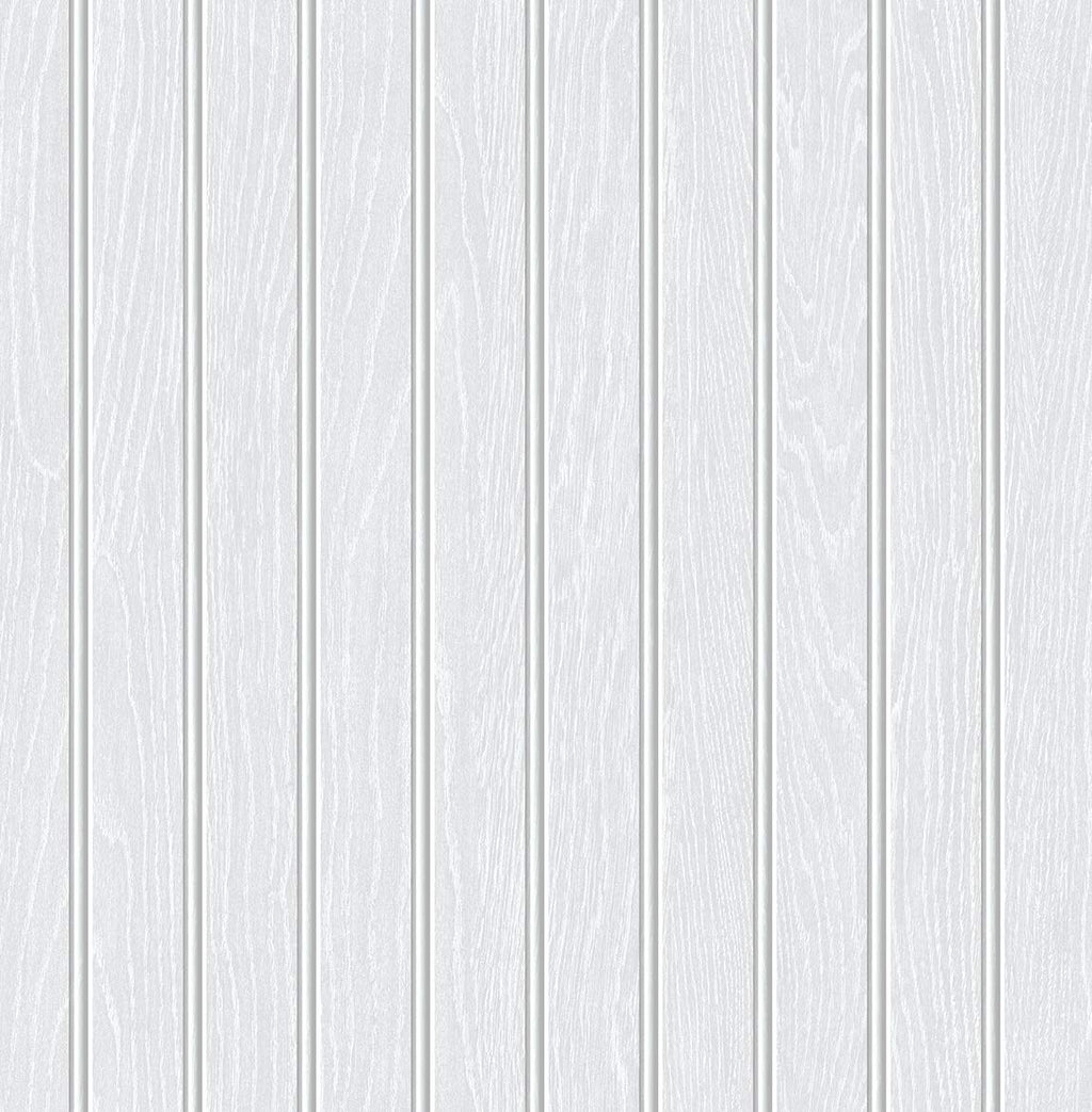 کاغذ دیواری NextWall Pearl Gray Faux Beadboard قابل چسباندن و جدا شدن