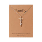 Lcherry Faith Cross Pendant Necklace for Women Religious Christian Jewelry Mother's Day Gifts for Women