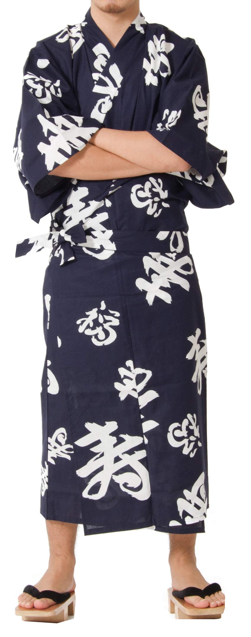 Dita Tokyoin Traditional Made In Japan Cotton Yukata Robe (Japanese Pajama Kimono) Easy Wearing set2