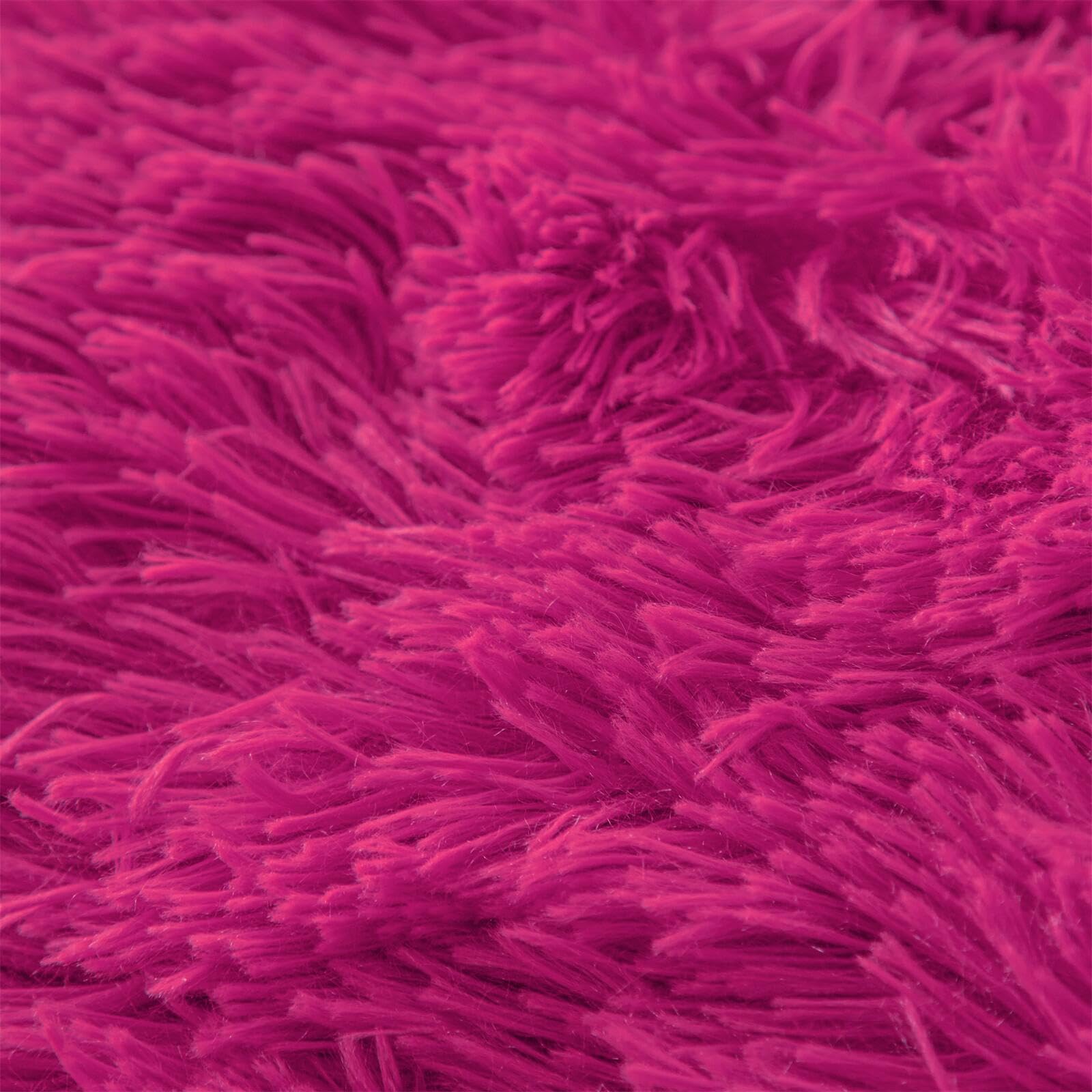 Fluffy Pink Faux Fur Comforter Cover Set，Fluffy Fuzzy Plush Pink Bedding 3Pcs (1 Faux Fur Duvet Cover +2 Fuzzy Pillowcases) Pink Fluffy Bed Set (Pink, Queen)