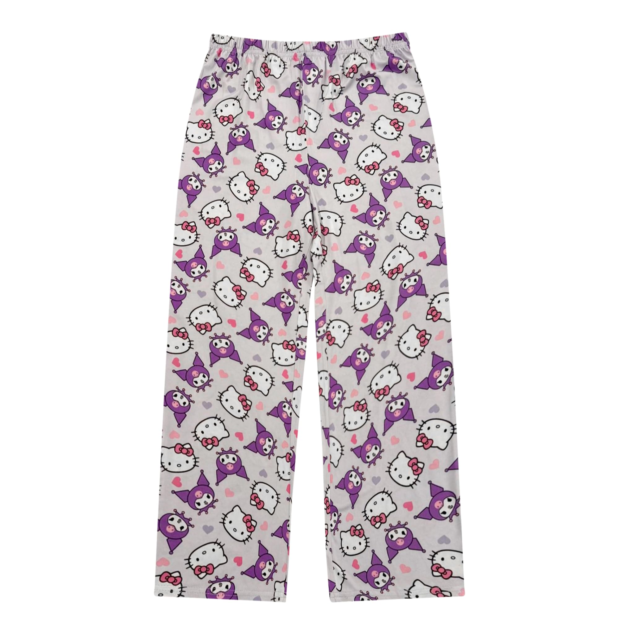 Hello Kitty Girls Pajama Set - 2 Piece Girls Pjs Button Down Short Sleeve & Pants For Kids - Official Product