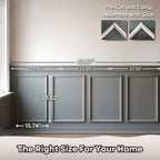 Board and Batten Wall Panel Kit - Peel and Stick Precut Wall Molding Kit - Luxury Decorative Wall Moulding Kit - Paintable Accent Wall Kit for an Elegant Touch to Any Home Decor