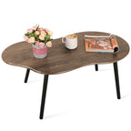 Small Coffee Table Cloud Coffee Table Modern Center Table Floor Table Walnut Irregular Coffee Tables Suitable for Living Room Small Spaces